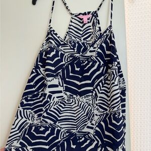 Lilly Pulitzer Navy and White Tank Top